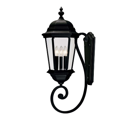 Wakefield 2 Væglampe H63 cm - Sort/Klar