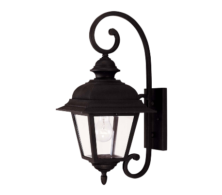 Wakefield 1 Væglampe H39 cm - Sort/Klar