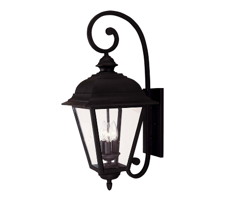 Westover 1 Væglampe H50 cm - Sort/Klar