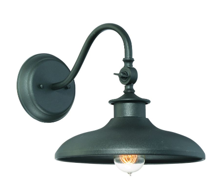 Radford 1 Væglampe H29 cm - Antik bronze/Klar med riller