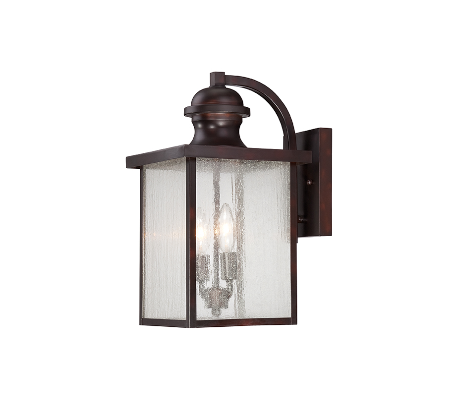 Newberry 1 Væglampe H34 cm - Antik bronze/Klar med dråbe effekt