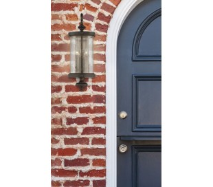 Monticello 3 Væglampe H71 cm - Patineret valnød/Klar bølget 2