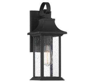 Enfield 1 Væglampe H56 cm - Oxideret sort/Klar med dråbe effekt