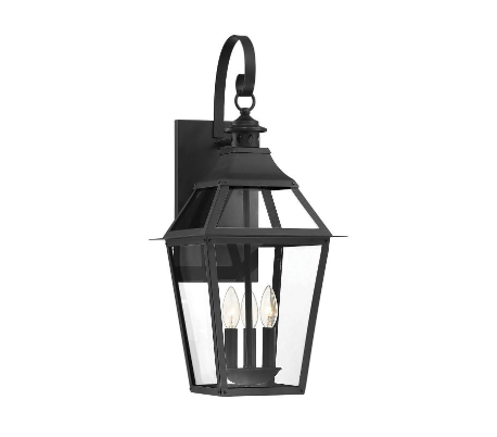 Jackson 1 Væglampe H57 cm - Mat sort/Klar