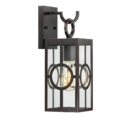 Jackson 1 Væglampe H44 cm - Mat sort/Klar