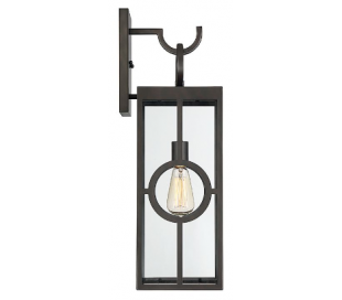 Lauren 1 Væglampe H49 cm - Antik bronze/Klar