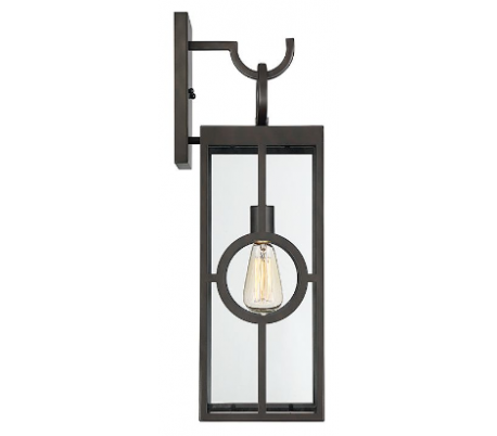 Lauren 1 Væglampe H49 cm - Antik bronze/Klar