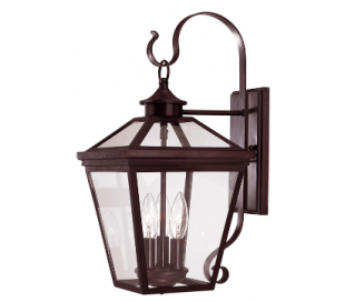 Ellijay 3 Væglampe H48 cm - Sort/Klar