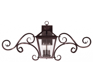 Ellijay 3 Væglampe B97 cm - Sort/Klar