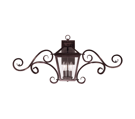 Ellijay 3 Væglampe B97 cm - Sort/Klar