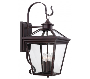 Ellijay 4 Væglampe H65 cm - Sort/Klar