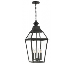 Jackson 3 Væglampe H65 cm - Mat sort/Klar