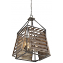 Hartberg 4 Loftlampe 52 x 52 cm - Antik gråsort/Rustik natur