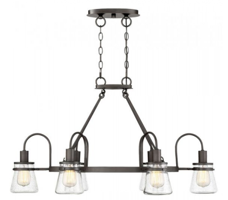 Welch 8 udendørs lysekrone Ø81 cm - Mat sort/Klar med dråbe effekt