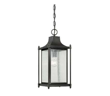 Barrister 3 Loftlampe 25 x 25 cm - Antik stengrå/Klar med dråbe effekt