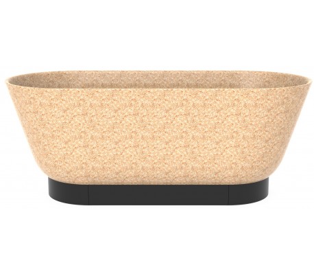 Sita fritstående badekar 178 x 88 cm Senstone - Mat hvid