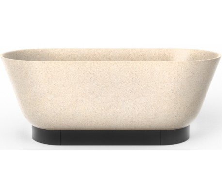 Woodio Flow fritstående badekar 160 x 70 cm ECO - Natural aspen