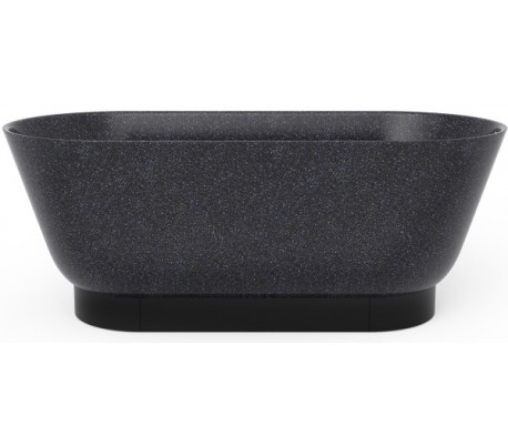 Woodio Flow fritstående badekar 160 x 70 cm ECO - Polar hvid