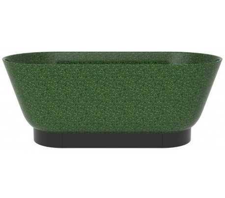 Woodio Flow fritstående badekar 160 x 70 cm ECO - Charcoal