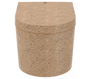 Woodio Flow fritstående badekar 160 x 70 cm ECO - Natural aspen 2