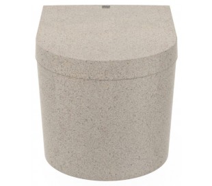 Woodio Block væghængt toilet H33 cm ECO - Natural aspen 2