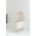 Woodio Block væghængt toilet H33 cm ECO - Natural aspen