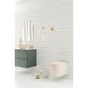 Woodio Block væghængt toilet H33 cm ECO - Natural aspen