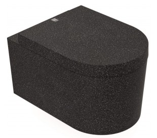 Woodio Block væghængt toilet H33 cm ECO - Polar hvid