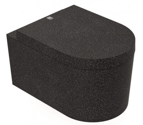 Woodio Block væghængt toilet H33 cm ECO - Polar hvid