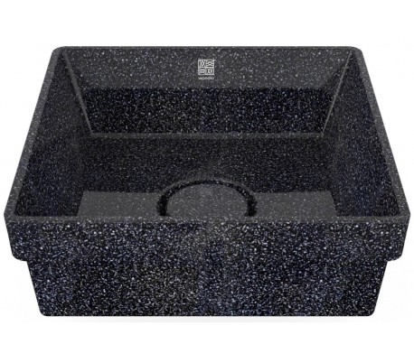 Woodio nedfældet håndvask 40 x 40 cm ECO - Polar hvid