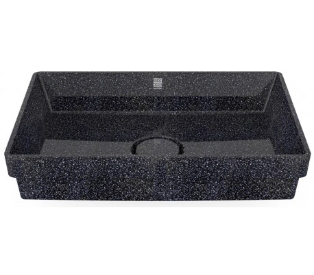 Woodio nedfældet håndvask 60 x 40 cm ECO - Polar hvid