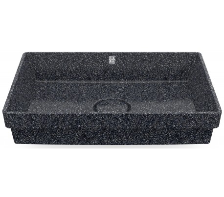 Woodio nedfældet håndvask 60 x 40 cm ECO - Arktisk blå