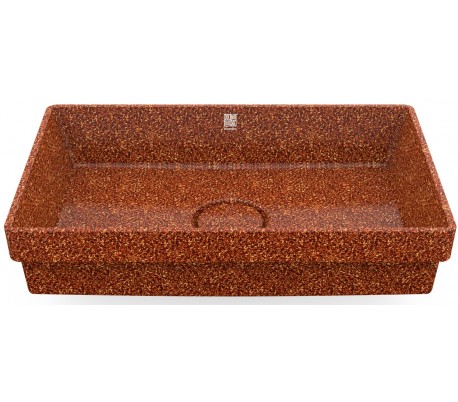 Woodio nedfældet håndvask 60 x 40 cm ECO - Stengrå