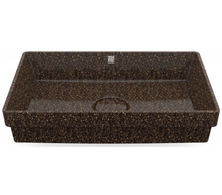 Woodio nedfældet håndvask 60 x 40 cm ECO - Bær rød