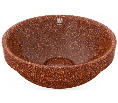 Woodio nedfældet håndvask Ø40 cm ECO - Stengrå