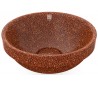 Woodio nedfældet håndvask Ø40 cm ECO - Lerbrun