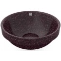 Woodio nedfældet håndvask Ø40 cm ECO - Lerbrun