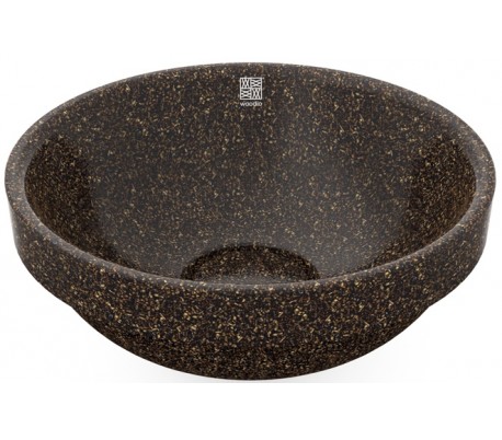 Woodio nedfældet håndvask Ø40 cm ECO - Bær rød