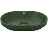 Woodio nedfældet håndvask 60 x 40 cm ECO - Mosgrøn