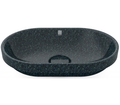 Woodio nedfældet håndvask 60 x 40 cm ECO - Mosgrøn