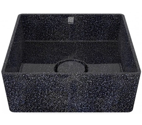 Woodio håndvask 40 x 40 cm ECO - Polar hvid