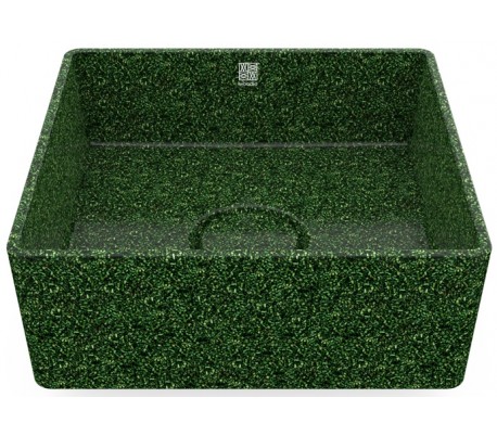 Woodio håndvask 40 x 40 cm ECO - Charcoal