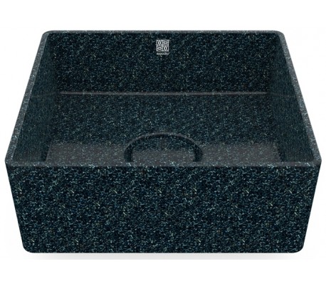 Woodio håndvask 40 x 40 cm ECO - Mosgrøn