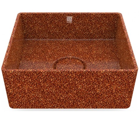 Woodio håndvask 40 x 40 cm ECO - Stengrå