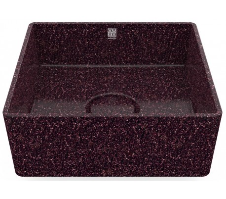 Woodio håndvask 40 x 40 cm ECO - Lerbrun