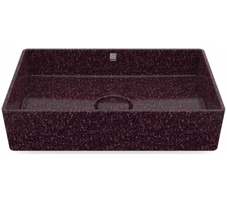 Woodio håndvask 60 x 40 cm ECO - Lerbrun