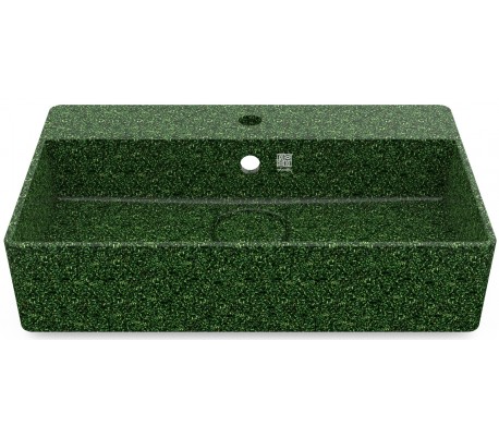 Woodio vægmonteret håndvask 60 x 40 cm ECO - Charcoal