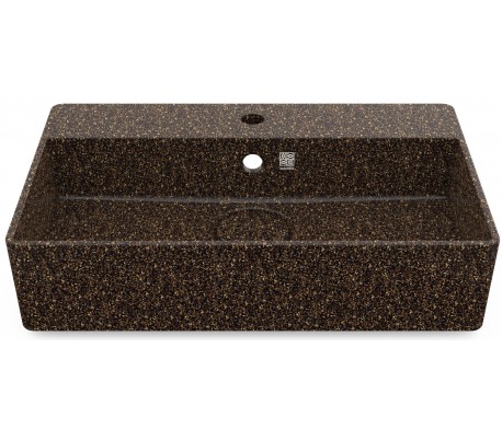 Woodio vægmonteret håndvask 60 x 40 cm ECO - Bær rød