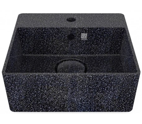 Woodio håndvask 40 x 40 cm ECO - Polar hvid