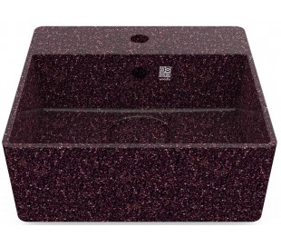 Woodio håndvask 40 x 40 cm ECO - Lerbrun